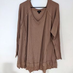 Torrid Taupe Waffle Tunic
